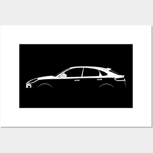 Porsche Cayenne Turbo GT Coupe (9YA) Silhouette Posters and Art